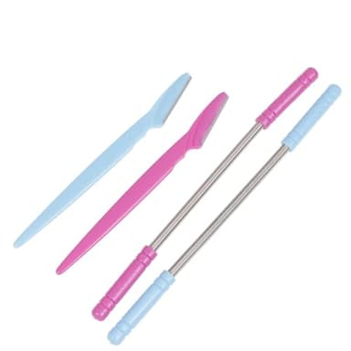 EIHI 4 Pcs Epilateur Visage, Épilateur de Visage à Ressort, Epilateur Visage en Métal, Épilateur À Bâtonnets D'Épilation Du Visage, Outil de Beauté