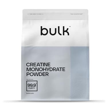 Bulk Créatine Monohydrate en Poudre, Nature, 1 kg L'Emballage Peut Varier