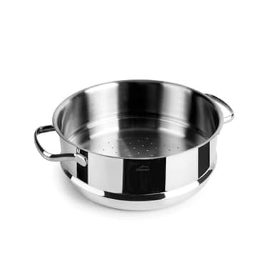 Lacor - 32520 - Base de couscous, acier inoxydable 18/10, polyvalente et ergonomique, passe au lave-vaisselle, ø20cm