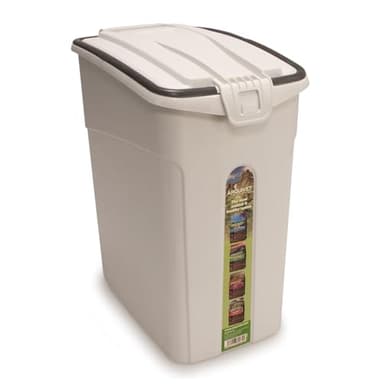 Arquivet, Conteneur hermétique pour nourriture pour chiens ou chats, jusqu'à 14 litres, 5 kg, seau pour conserver la nourriture de notre animal de compagnie, avec pelle doseuse, 19,5 x 31 x 34 cm