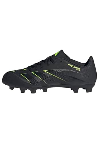 Adidas Mixte Predator Club Firm Ground/Multi Ground Football Boots, Core Black/Carbon/Lucid Lemon, 43 1/3 EU