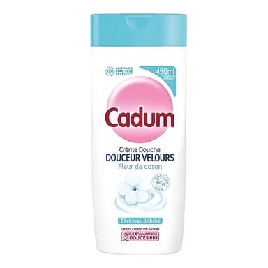 Cadum Crème Douche Douceur Velours Fleur de Coton, 450ml