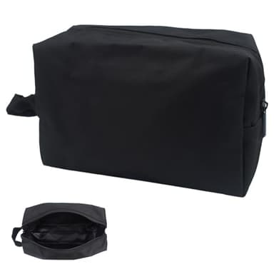 1 pièces Trousse de Toilette,Trousse Maquillage,Trousse de Toilette Voyage pour Homme et Femmes,Multifonction Sac Organisateur, pour Les Voyages, Le Camping(Noir