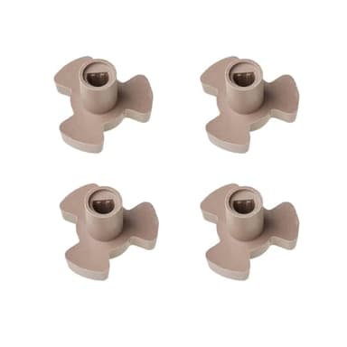 Hsupez Lot de 4 coupleurs de Plateau tournant Microwave pour Plateau tournant, Four à Micro-Ondes, Platine, Plaque tournante, coupleur, pièce d'entraînement de Rechange pour réc