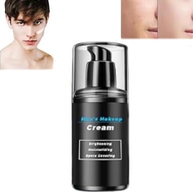 Crème de maquillage pour hommes pour hydrater et couvrir les taches, crème de maquillage pour hommes pour éclaircir, crème hydratante pour le visage, crème de maquillage (1Pcs)