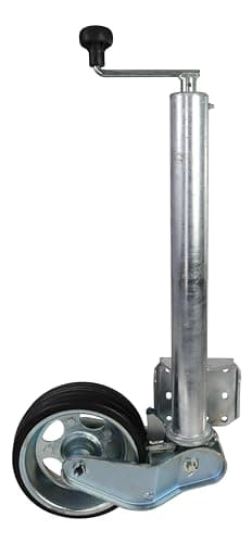 Roue jockey automatique pour charge lourde de 500 kg Ø60 mm extra longue pour remorque de voiture, roue de roulement 232x80 mm pour caravane et remorque