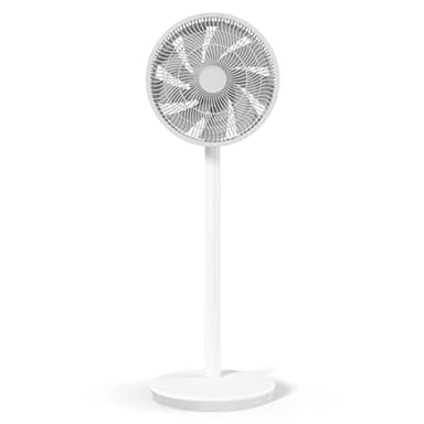 Duux Whisper Essence Ventilateur sur Pied Silencieux - Oscillation horizontale automatique - Très économique avec une consommation de 16W - Blanc