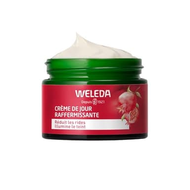 WELEDA - Crème de Jour Raffermissante Grenade et Maca - Soin anti-âge raffermissant pour les femmes dès 40 ans - Réduit les rides et raffermit - Peaux matures - NATRUE - Vegan - 40 ml