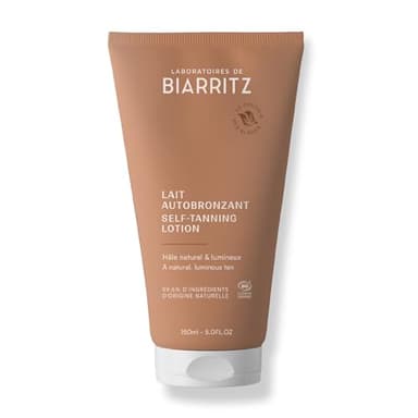 Laboratoires de Biarritz - Lait Autobronzant - Hâle Naturel & Lumineux - Certifié Bio - Visage & Corps - Fabriqué en France - 150 ml