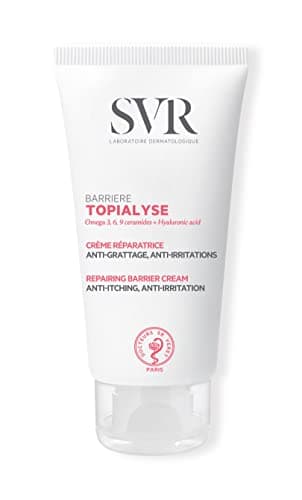SVR – Topialyse Barrière – Gamme Topialyse – Crème réparatrice protectrice – Pour peaux très sèches, atopiques, zones irritées – Oméga 3‑6‑9, peptides régulateurs, acide hyaluronique – 50 ml