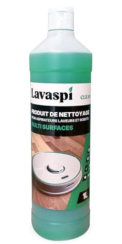 Lavaspi Produit Nettoyant Sol pour Robot Laveur et Aspirateur Laveur, Parfum Puissant, Ultra Concentré - N1304 (Lot de 1)