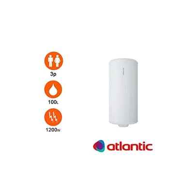 Chauffe-eau Chauffeo 100L mural vertical - Monophasé 1200 W - Atlantic