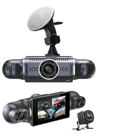 Micmetago dashcam 4K sans Fil – Capteur 360° Haute sensibilité – Enregistrement continu pour véhicules exigeants
