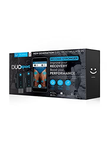 Bluetens Duo Sport Electrostimulateur EMS Connecté Sans Fil, Appareil Electrostimulation Musculaire et Anti Douleur, Renforcement Musculaire, Récupération, Noir