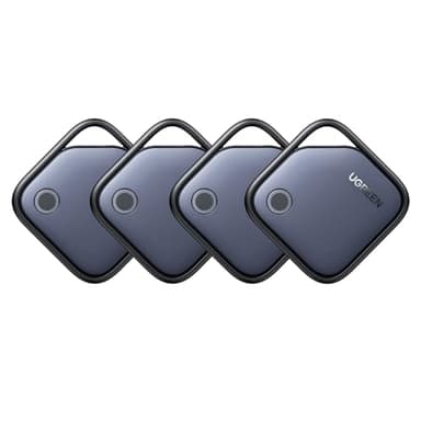 UGREEN FineTrack Finder Tag Traceur Fonctionne avec Find My (iOS Uniquement) 2 Ans Batterie Localisateur d'Objets Bluetooth pour Clés Valises Portefeuilles Wallet Bagages Sacs Lot de 4