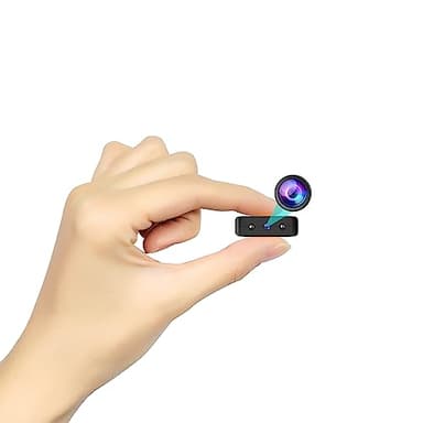 Mini Caméra Espion Enregistreur, Full HD 1080P Spy Cam（Pas de WiFi Nécessaire)Nanny Caméra Cachée avec Détection de Mouvement et Vision Nocturne, Interieur /Exterieur Micro Camera Surveillance