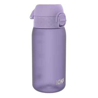 Ion8 Gourde Enfant, 350ml, Anti-Fuite, Facile à Ouvrir, Verrouillage Sécurisé, Lavable en Lave-Vaisselle, Sans BPA, Poignée de Transport, Facile à Nettoyer, Carbone Neutre, Violet Clair