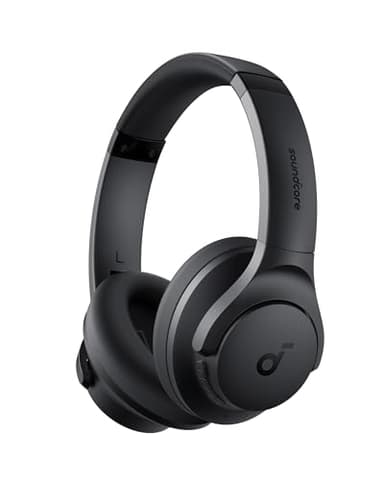 Soundcore Q20i Casque Bluetooth sans Fil reducteur de Bruit Hybride Active by Anker, Casque Over Ear, jusqu'à 40H d'autonomie en Mode ANC, Hi-Res Audio, Basses Profondes,Personnalisation Via App Noir