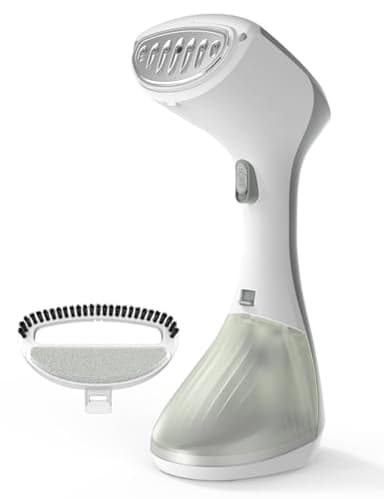 QEXREED Defroisseur Vapeur Vertical, 1300W Steamer, Réservoir Large de 260ML, Repassage & Vapeur, 2 Réglages de Vapeur, Détachant les Plis des Tissus, Taille Compacte pour les Voyages Maison, Bureau