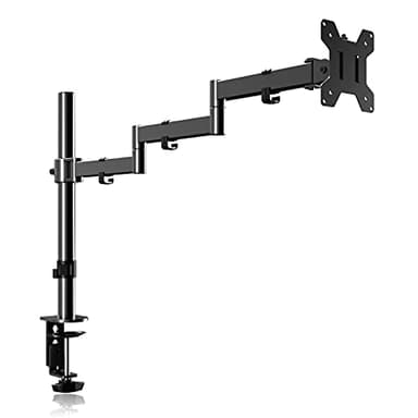 Support Ecran PC, Bras Ecran PC pour Écran LCD/LED 13-32 Pouces, VESA 75mm et 100mm Poids Max 8KG, Bras Articulé écran PC, Pivotement 180° Rotation 360° Longueur Totale des Trois Bras 71cm - MD9431