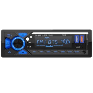 RDS Autoradio Bluetooth,CENXINY Poste Radio Voiture Bluetooth avec Port de Charge Type-C, éclairage LED,FM 1Din Autoradio avec 7 éclairages colorés/2 lecteurs USB/AUX/SD/MP3