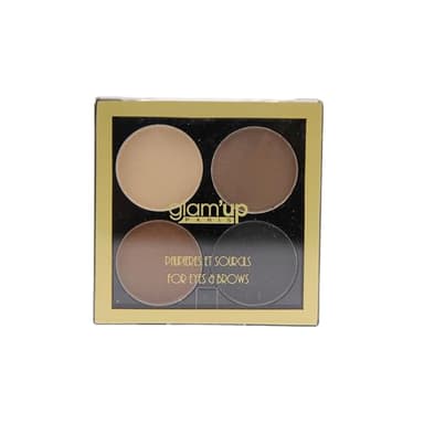Glam’Up Paris - Ombre à Paupières et Sourcils - Palette de Maquillage 2 en 1 - Texture Velouté - Couleur Intense - Finition Délicate - Nude