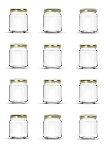 Aucomptoirdesflacons 12 x Pot conservation verre 106 ml - étiquettes et marqueur - Hermétique et lavable au laive-vaisselle - stérilisable …