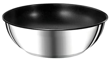 Tefal Ingenio Preference Poêle Wok 26 cm, Induction, Acier inoxydable, Revêtement antiadhésif, Empilable, Compatible lave-vaisselle, Fabriqué en France L9737702