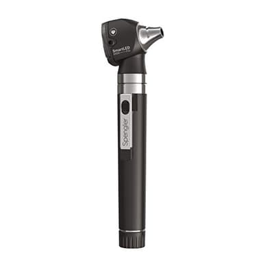 Otoscope SPENGLER Smartled 5500, Otoscope de Diagnostic Médical, Technologie LED et Fibre Optique, Ultra-Lumineux, Rendu des Couleurs Parfait (Carbon)
