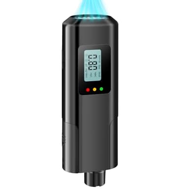 Éthylotest Électronique Portable sans Contact Homologué NF – Alcootest Professionnel LCD Haute Précision avec USB Rechargeable, Coupe-Ceinture et Brise-Glace, pour Voiture, Maison et Fêtes (A809-01)