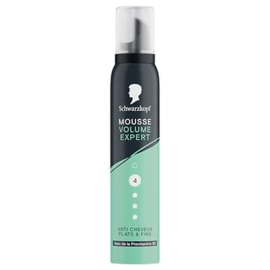 SCHWARZKOPF, Mousse Volume Aérien, Anti cheveux plats et fins, Formule avec de la provitamine B5, Végane, Sans silicone, Fixation Forte, Tenue longue durée, Volume et souplesse, 200ml