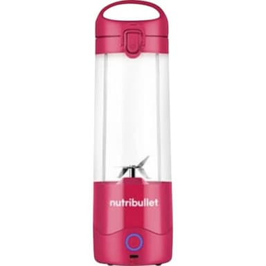 nutribullet Portable NBP003BP, Blender Portable avec tasse de 475ml, 4 lames, Tasse en Tritan, + 15 Cycles par charge, Chargement USB-C, Couleur Rose