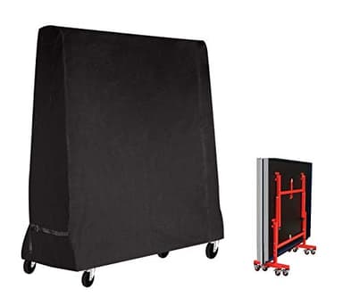 Mutsitaz Table de Tennis de Table Housse Imperméable Couverture pour Table de ping Pong 165 x 70 x 185 cm Noir