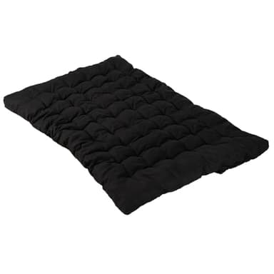 Meuble Cosy Futon 2 Places Portable Matelas Pliable, 135x190x10cm, Noir