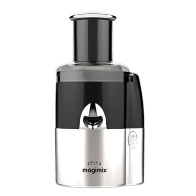 Magimix Extracteur de Jus Multifonction 5-en-1 - Juice Expert 5 – Presse-Agrumes, Extracteur à Froid, Coupe-Légumes & Spiraliseur, Ultra-Silencieux, Fabriqué en France, Noir