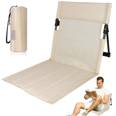 Niuny Chaise de Plage Tapis de Plage avec Dossier Chaise Portable Dossier Plages Siège Camping Pliable Coussin de Chaises Pliant pour Camping pour la Randonnée Les Vacances la Plages