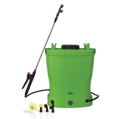 VITO - Pulverisateur electrique 12V/8AH 16L 6 bars max, pulverisateur toiture dorsal pulverisateur à batterie, Autonomie 4h, chargeur inclus, idéal pour entretien extérieur