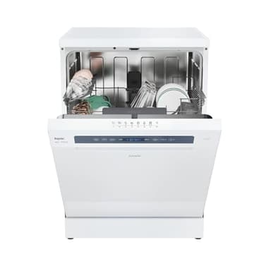 CANDY - Lave-Vaisselle - Pose Libre - 14 Couverts - Classe Énergétique C - Maxi Cuve, Wash & Dry 35 min, Ouverture Automatique, Contrôle à Distance - Blanc - 60 x 82 cm - Modèle CF 4C6F0W