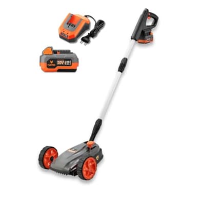FUXTEC Tondeuse sans Fil FX-E1RMEH20 – avec Batterie 20 V 4Ah et Chargeur – 22 cm de Coupe – légère, compacte, 3 hauteurs, 6000 TR/Min – idéale Petits Jardins = 100 m²