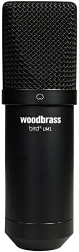 Bird Woodbrass UM1 Noir - Microphone USB Cardioïde à Condensateur PC et Mac pour Broadcast et Enregistrement Streaming, Podcasting, Conférence, Home Studio Mao, Voix Off