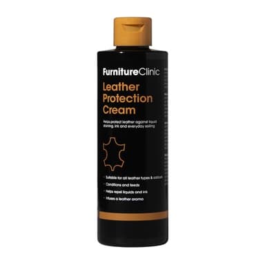 Crème Nourrissante et Protectrice pour Canapés - Nourrit, Hydrate et Protège le Cuir - Rénove les Canapés, Conditionne le Cuir de Voiture – Tous Types et Couleurs de Cuirs - Furniture Clinic – 500 ml