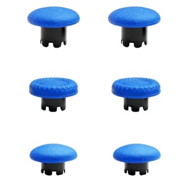 Lot de 6 joysticks Edge pour manette PS5 DualSense Edge, kit de joysticks analogiques interchangeables, pièces de rechange pour PS5 Dualsense Edge (bleu)
