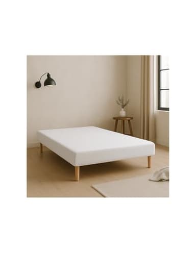 by sommiflex SOMMIER TAPISSIER Blanc 140x190 cm | Fabrication FRANÇAISE ARTIS