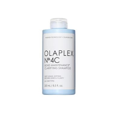 Olaplex No 4C Shampoing Clarifiant, Nettoie en Profondeur, Adoucit et Restaurer la Brillance et la Clarté, Pour Tous Types de Cheveux avec Accumulation de Produits, Sans Sulfate, 250 ml