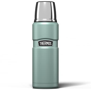 Bouteille Thermos en Acier Inoxydable, Bleu Canard, 470 ML