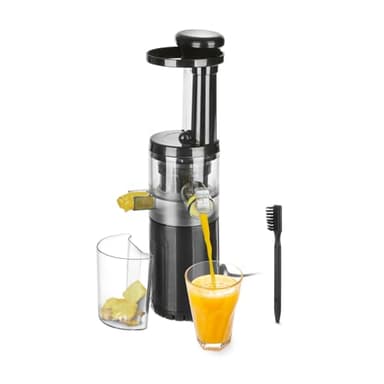 KASANOVA Extracteur de jus professionnel, extracteur à froid 80 W slim, Argent