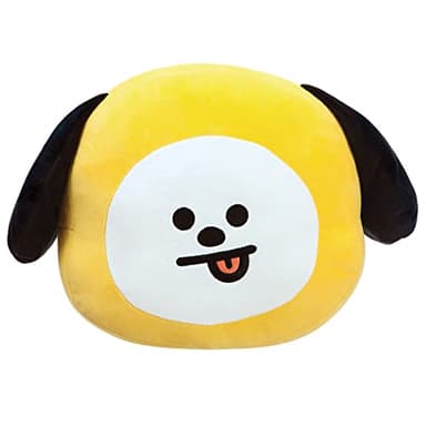 Aurora, 61465 BT21 Coussin en peluche CHIMMY - Produit officiel - Jaune