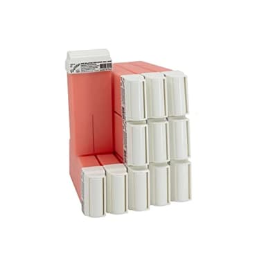 EpilWax - Roll On Cire Epilation à la Rose - Jambes, Aisselles, Corps - Facile à étaler et à Retirer - Lot de 12 Recharges/Cartouches - 100 ml