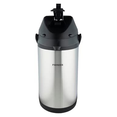 Pioneer Flacon 5,0 L en acier inoxydable avec levier, flacon étanche pour boissons chaudes et froides, distributeur de boissons à pompe facile à utiliser pour les événements