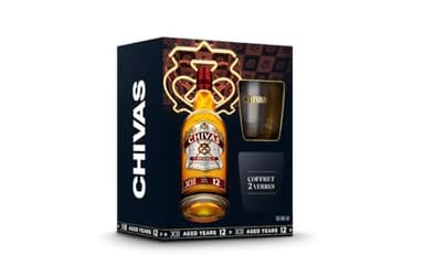Coffret CHIVAS REGAL 12 ans + 2 verres Whisky Ecossais - 40%, 70cl